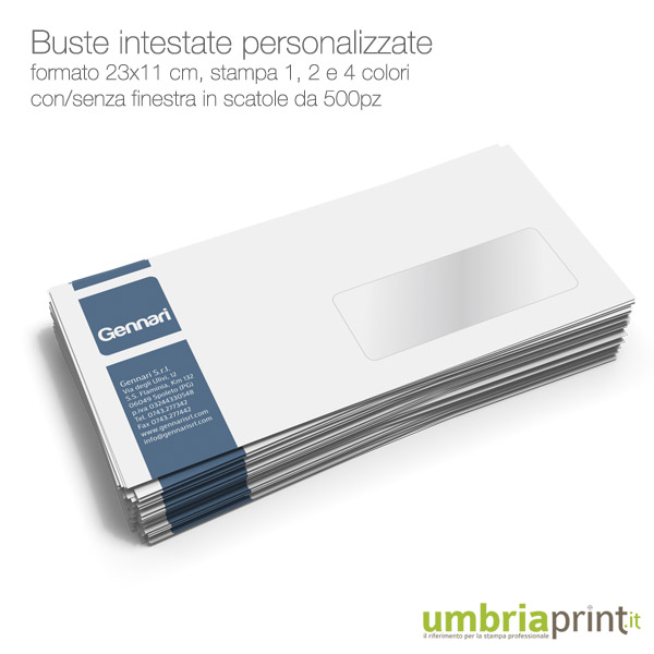 Stampa Buste Intestate Personalizzate online - Stampa