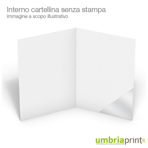 UmbriaPrint - cartellina A4 con tasca pvc trasparente senza stampa interna