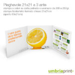 Pieghevole 21x21 a 3 ante - Stampa UmbriaPrint.it