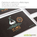 Cartoline 10x15 carta effetto legno - UmbriaPrint
