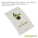 Etichette permanenti personalizzate 3x3cm - UmbriaPrint