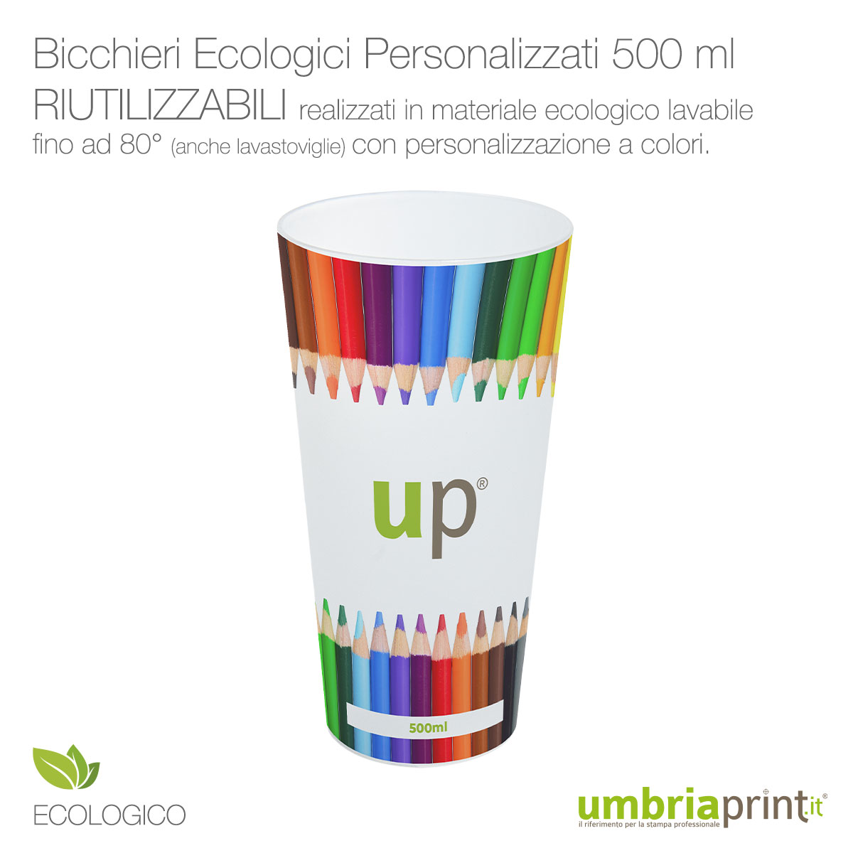 Bicchieri Personalizzati: ecologici in plastica riutilizzabili 