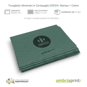 Stampa Tovagliette in Carta Paglia Green Personalizzate